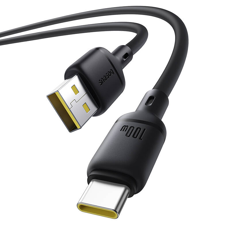 Baseus Cable USB-C to USB-A Silky Series 1.0m 100W Black