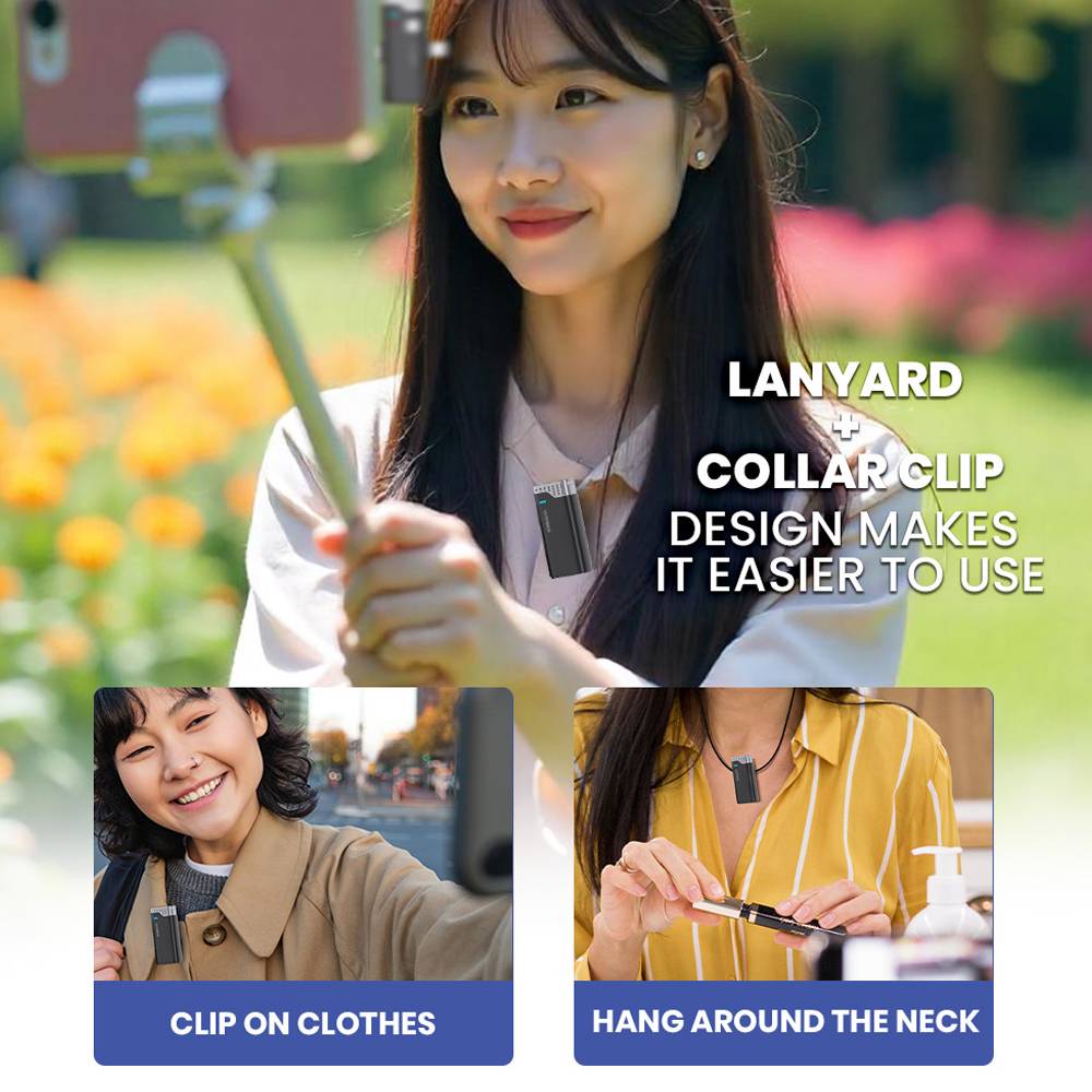 SonicGear WLM3000 DUO Wireless 2x Lavalier ClipOn Microphones