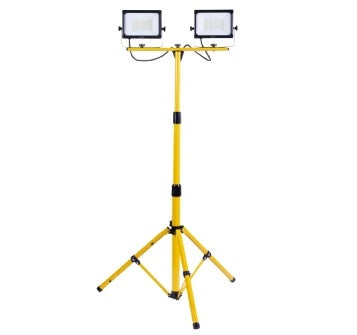 Rexer RX08052 Floodlight with Tripod Mains Powered 4000k 2 x 50W / 5500 lms