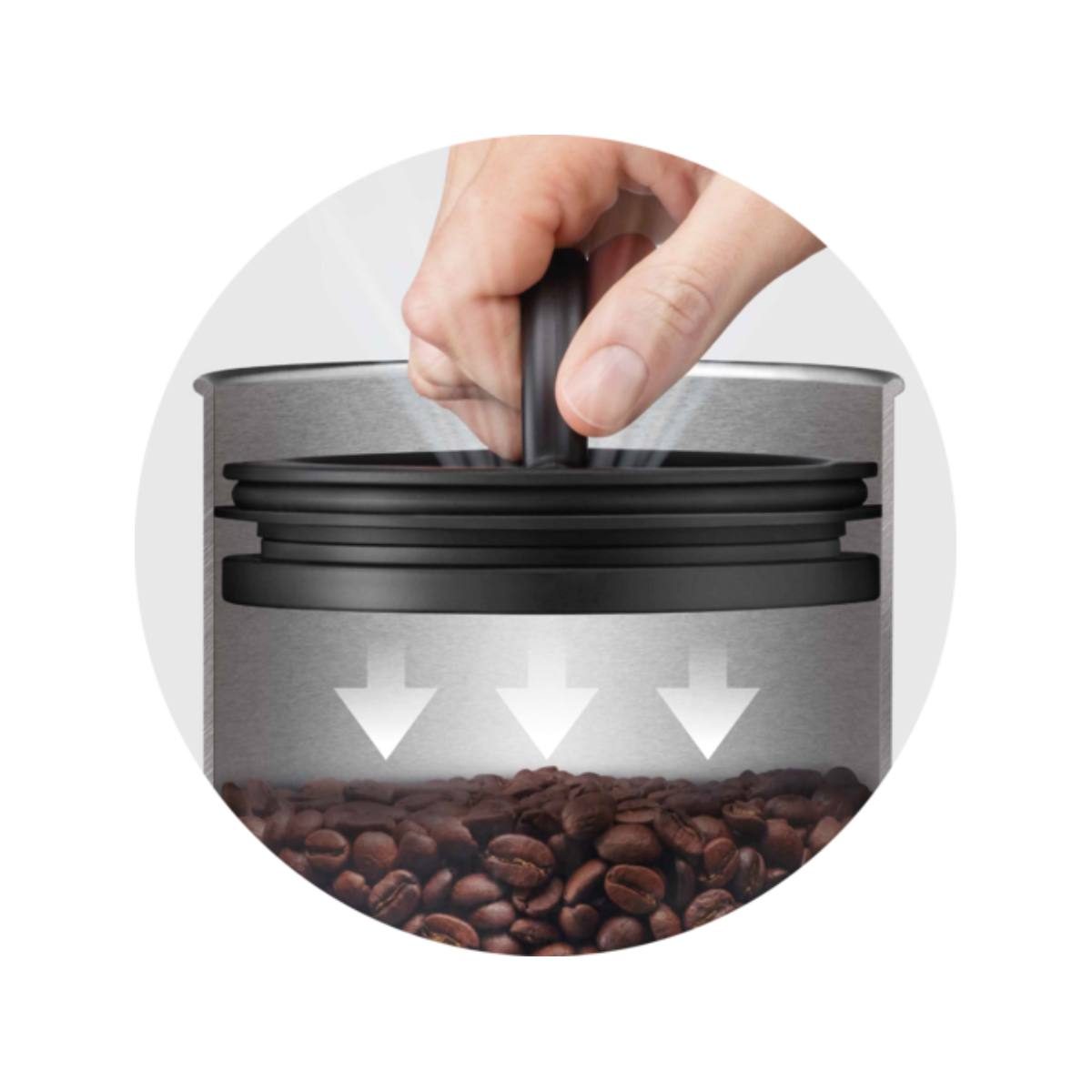 SAGE SES030BSS0NEU1 Stainless Steel Coffee Bean Container