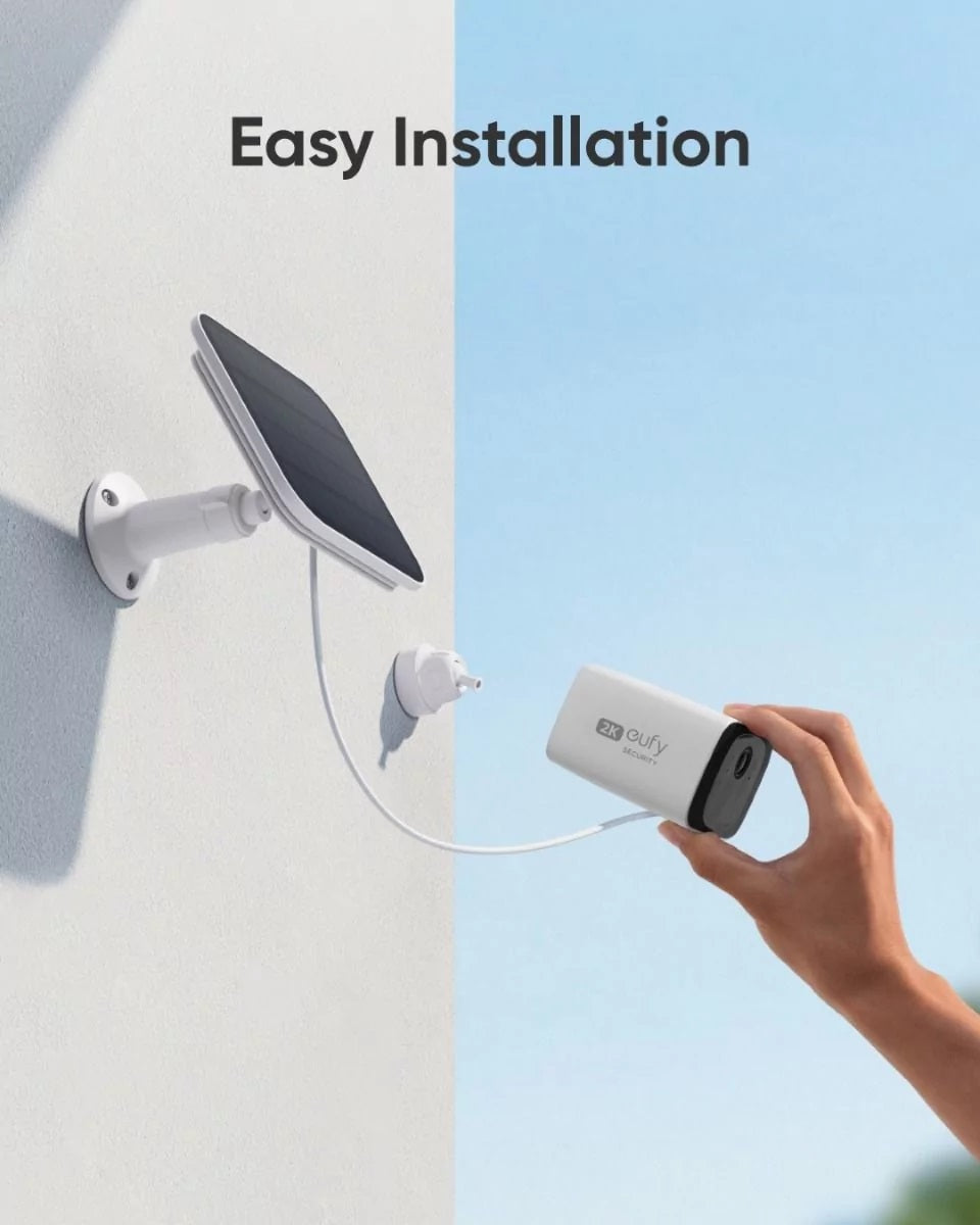 Anker Eufy C210 4MP AI Camera with Solar Panel (Works with Homebase 3)