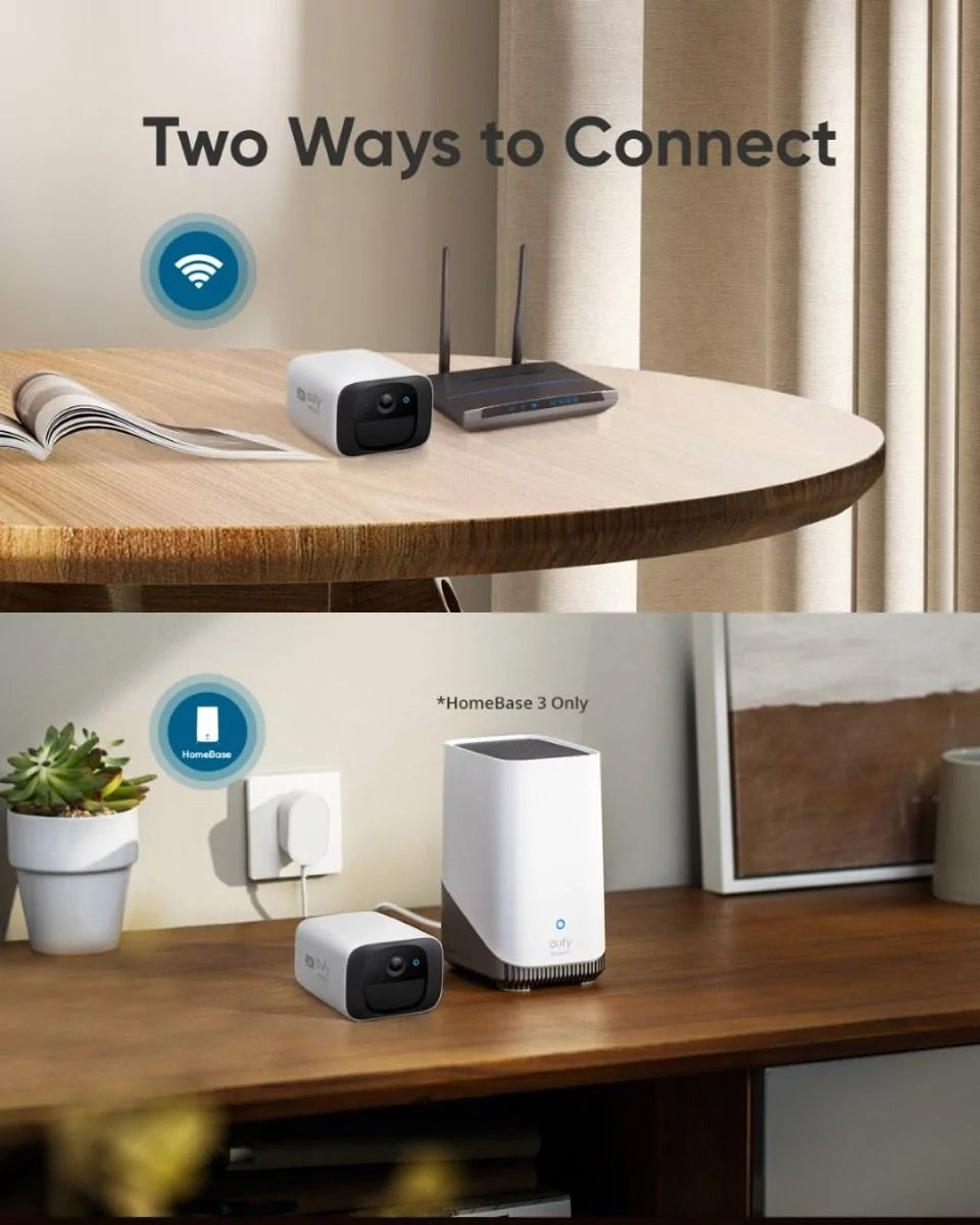 Anker Eufy C210 4MP AI Camera with Solar Panel (Works with Homebase 3)