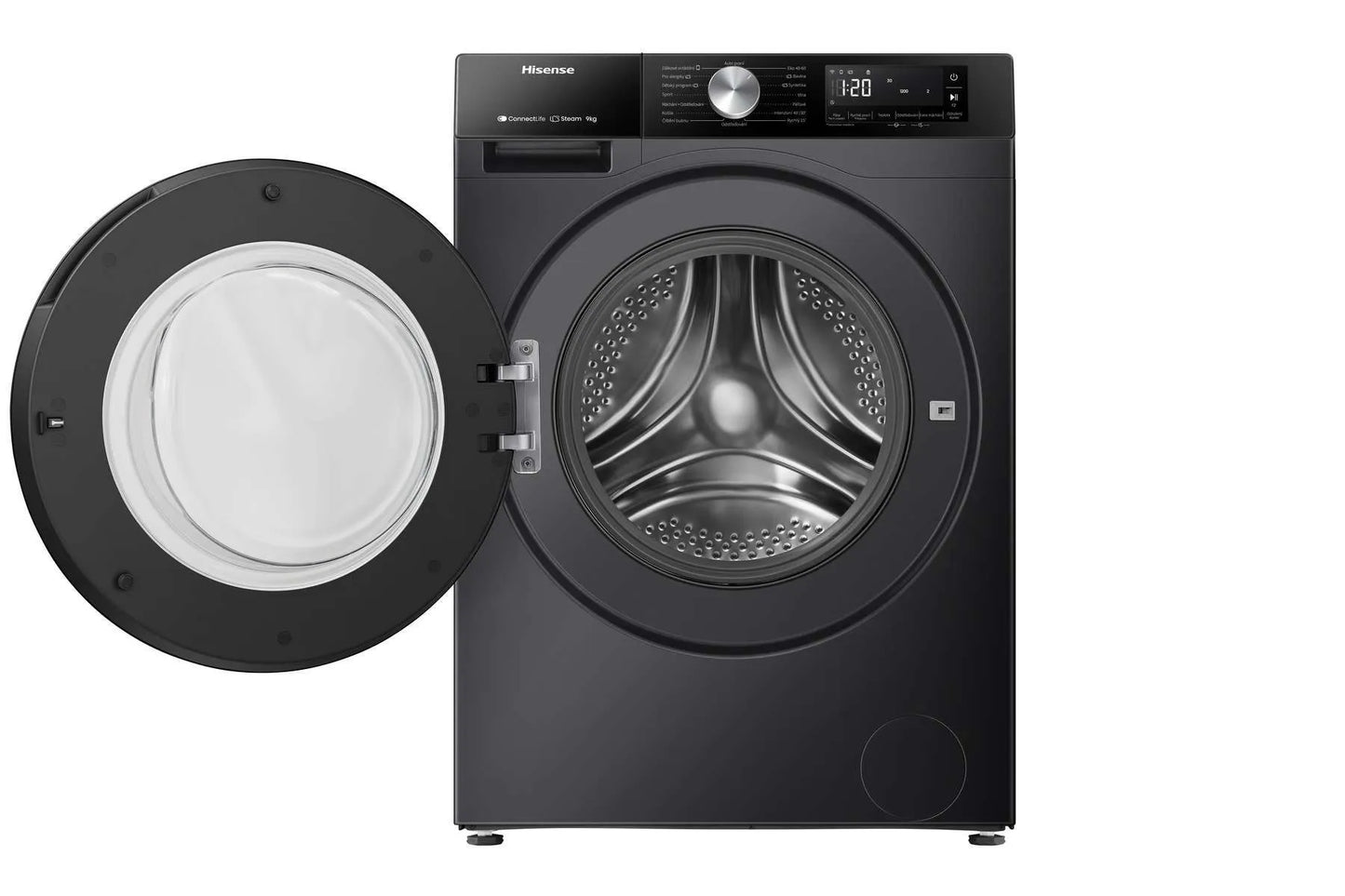 HISENSE WF3S9043BB3 Washing Machine 9kg, Black