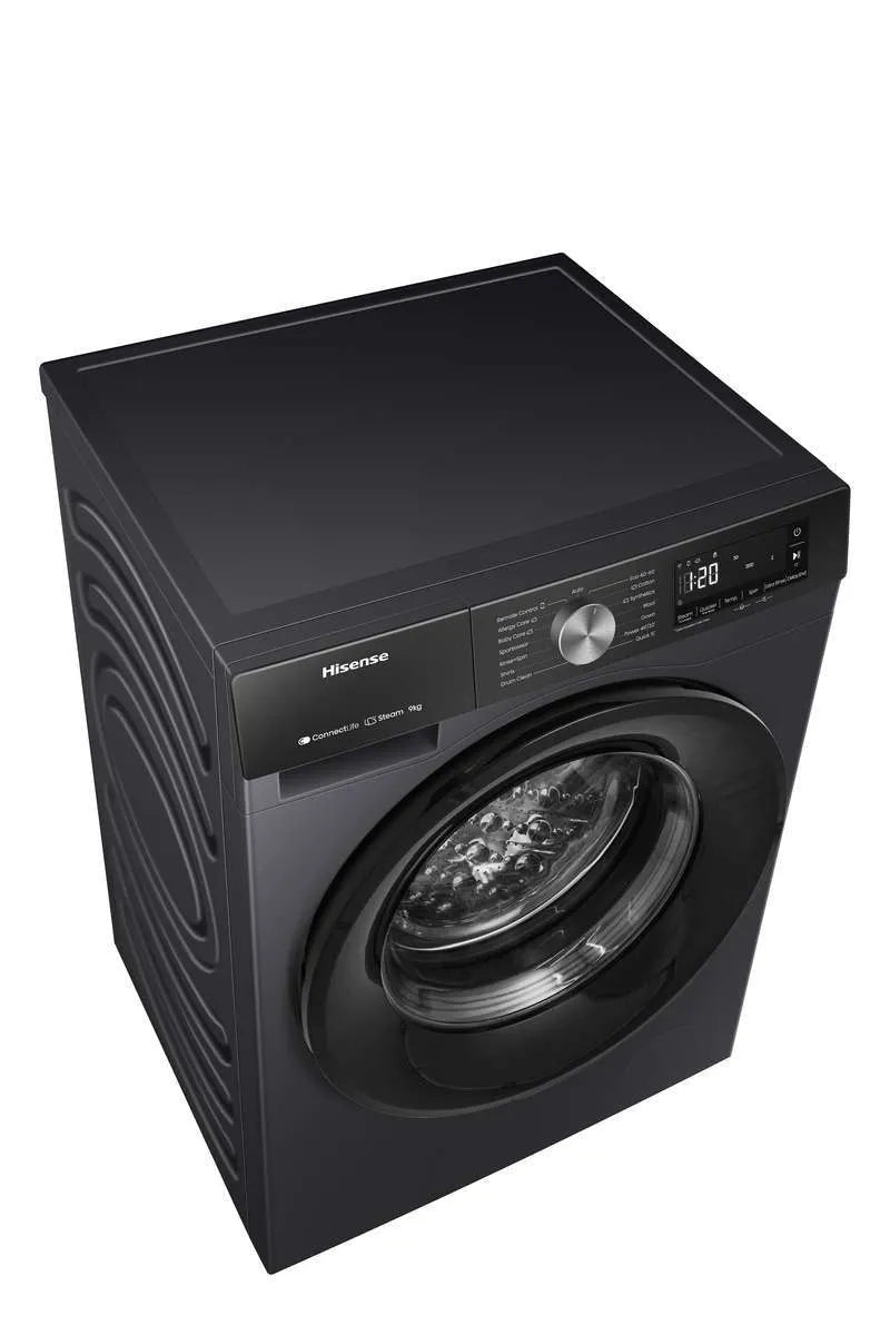 HISENSE WF3S9043BB3 Washing Machine 9kg, Black
