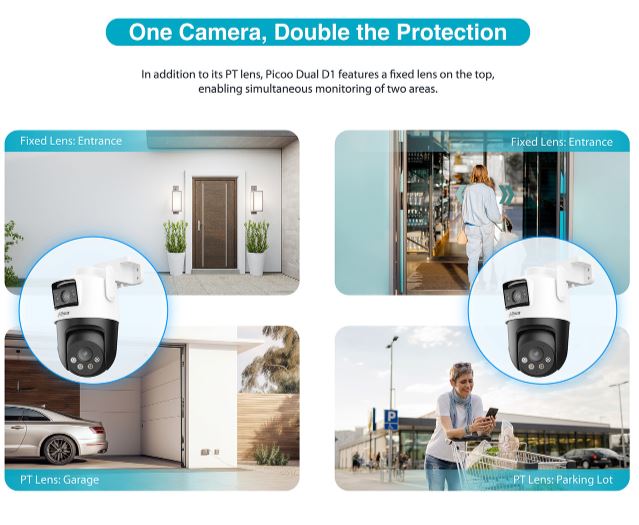 Dahua IP 3.0MP Wifi PT Dual Illumination Dual-Lens P3D-3F-PV