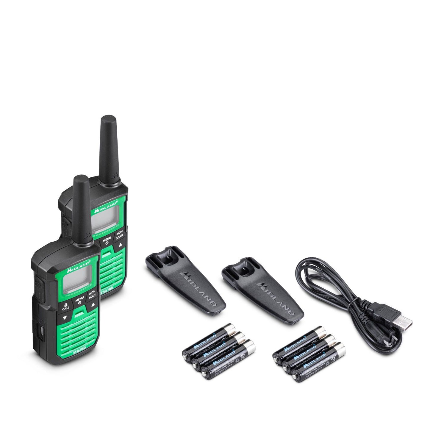 Midland XT30 Pro Two Way Radio Walkie Talkies (Pair)