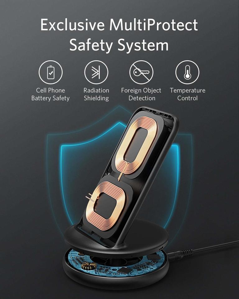 Anker PowerWave II 15W Wireless Stand Black