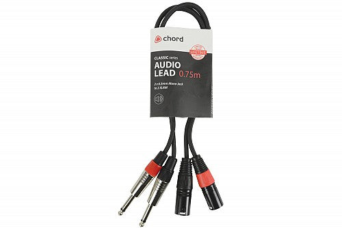 Chord Classic 2XLRM-2x6.3MM 0.75m 190.033UK