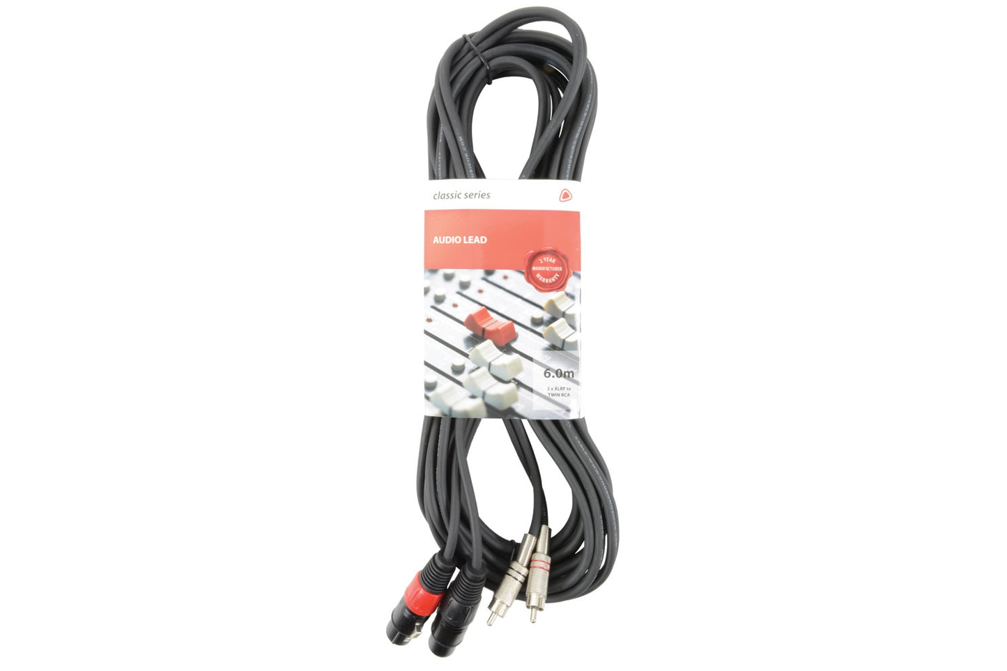 Chord Classic 2 XLRF-2RCA 6.0m 190.064UK