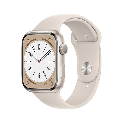 Apple Watch 8 Smartwatch Alu Case 45mm starlight EU