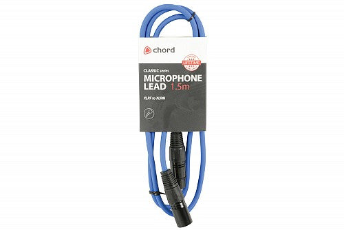 Chord Classic XLR M-F 1.5m Blue 190.092UK