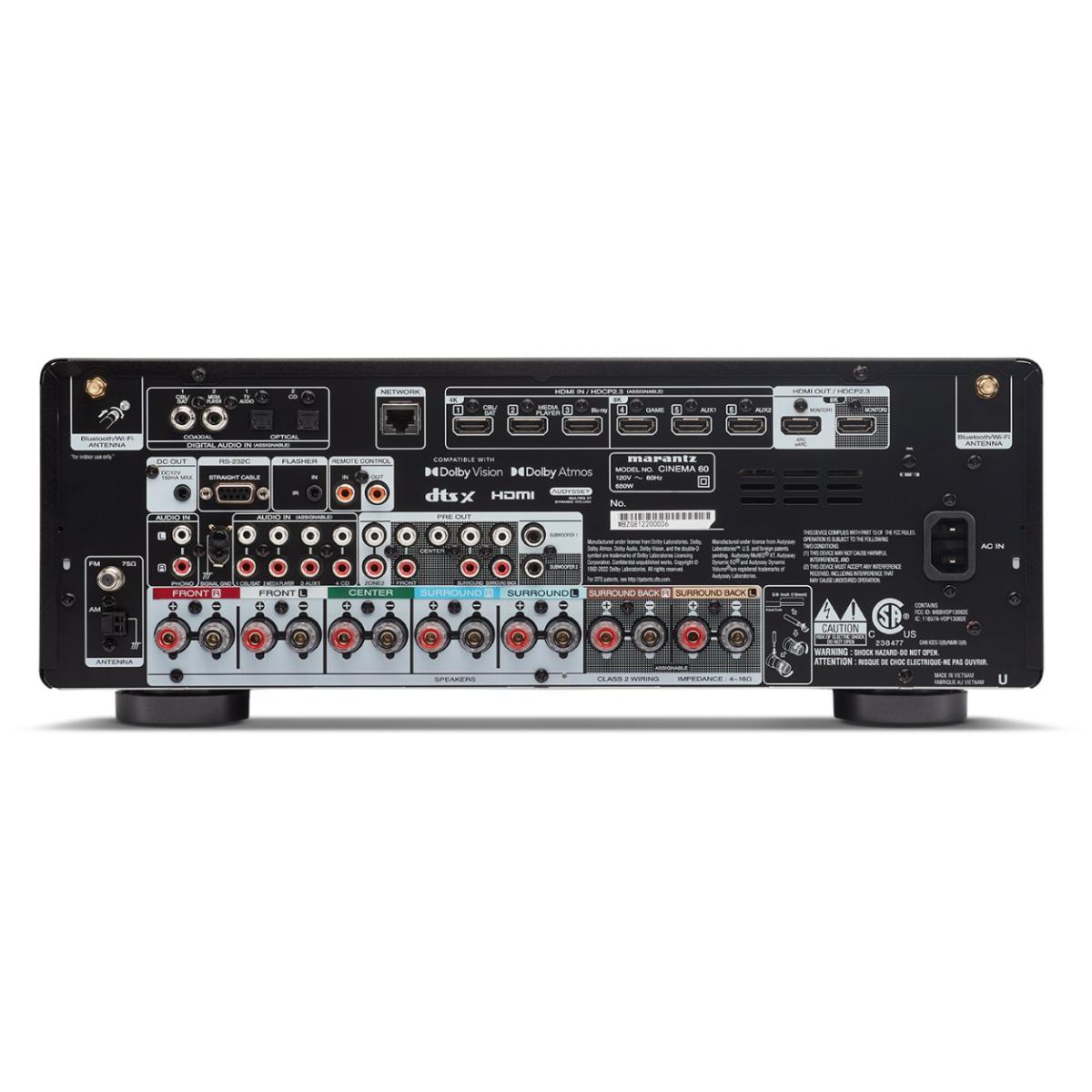 MARANTZ CINEMA 60 PREMIUM 7.2 CHANNEL | 100 WATTS PER CHANNEL AV RECEIVER