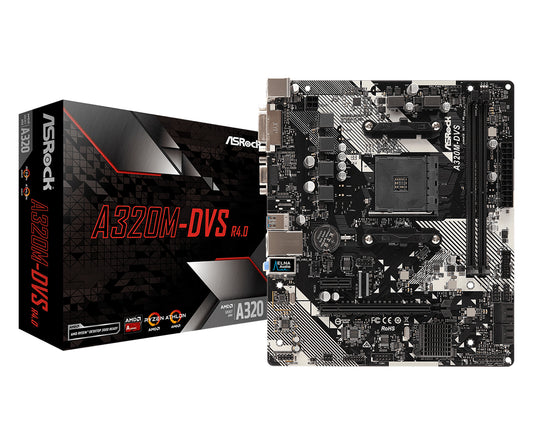 ASROCK A320M-DVS MOTHERBOARD R4.0 MICRO ATX