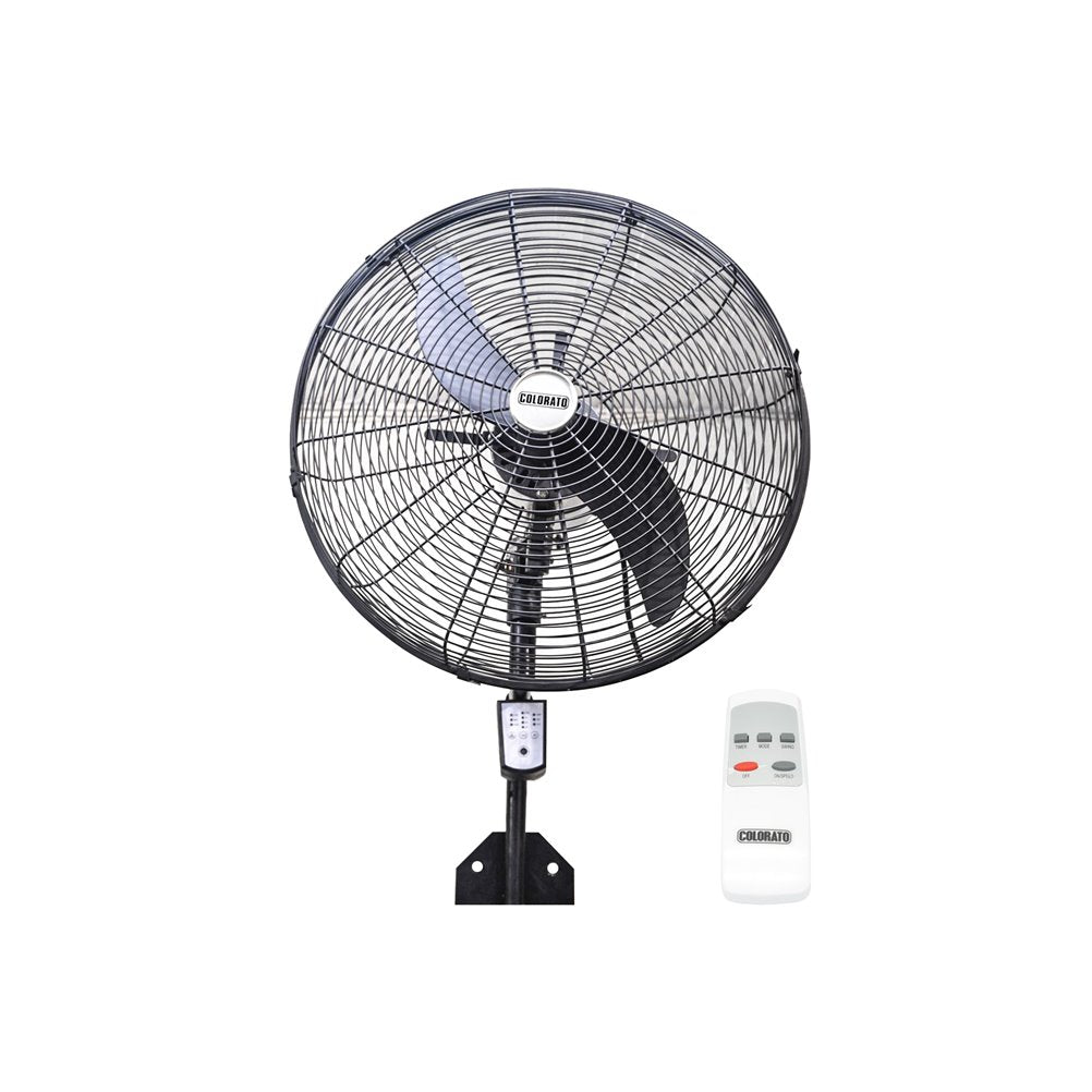 COLORATO Industrial Fan with Remote Control Wall Hanged CLF-20WRC Blac ...