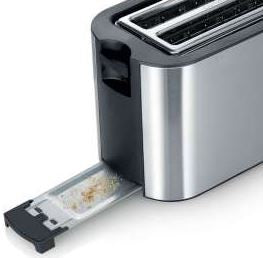 SEVERIN TOASTER, 4 SLICES, 1400W, STAINLESS STEEL