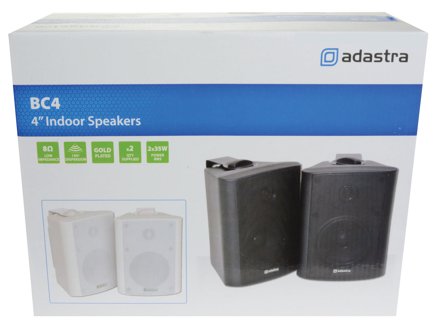 Adastra BC4W 4'' Indoor Speakers White 100.901UK (PAIR)