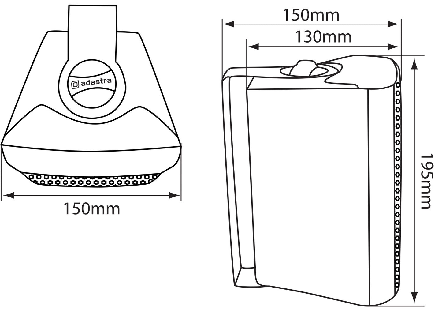 Adastra BC4W 4'' Indoor Speakers White 100.901UK (PAIR)