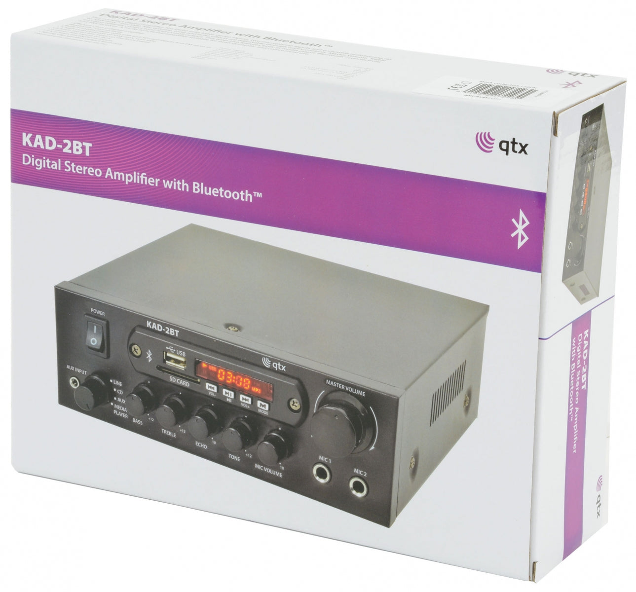 QTX KAD-2BT Amplifier USB/FM/BT 50W 103.122UK