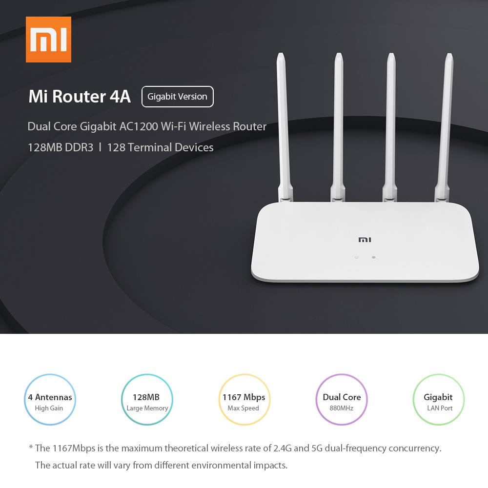 Xiaomi Mi 4A Gigabit AC1200 Wireless Dual Band Router – Rolls