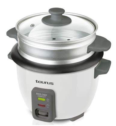 TAURUS COOKER RICE CHEF 300W 0.6L NON-STICK COATING 2-3 SERVINGS