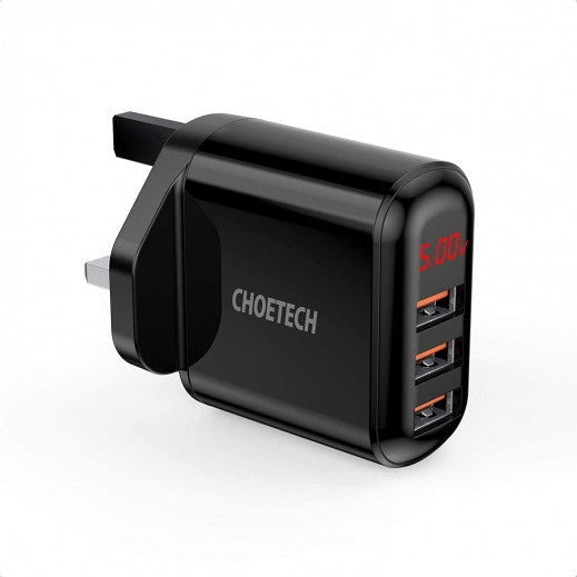 Choetech Q5009 Wall Charger 3.4A 3port w/Display