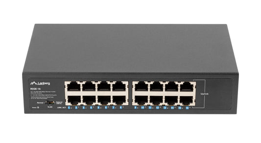 Lanberg RSGE-16 16 Port Gigabit Ethernet Switch Rackmounted