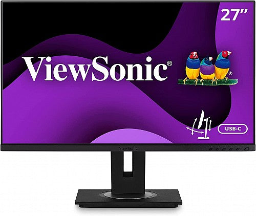 ViewSonic VG2755 Ergonomic Docking Monitor 27'' Full-HD IPS Panel w/ USB-C/3xUSB-A/PD