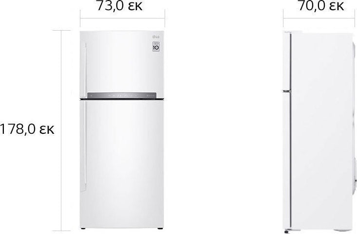 LG GTB574SHHZD Two-door refrigerator 438lt NoFrost White