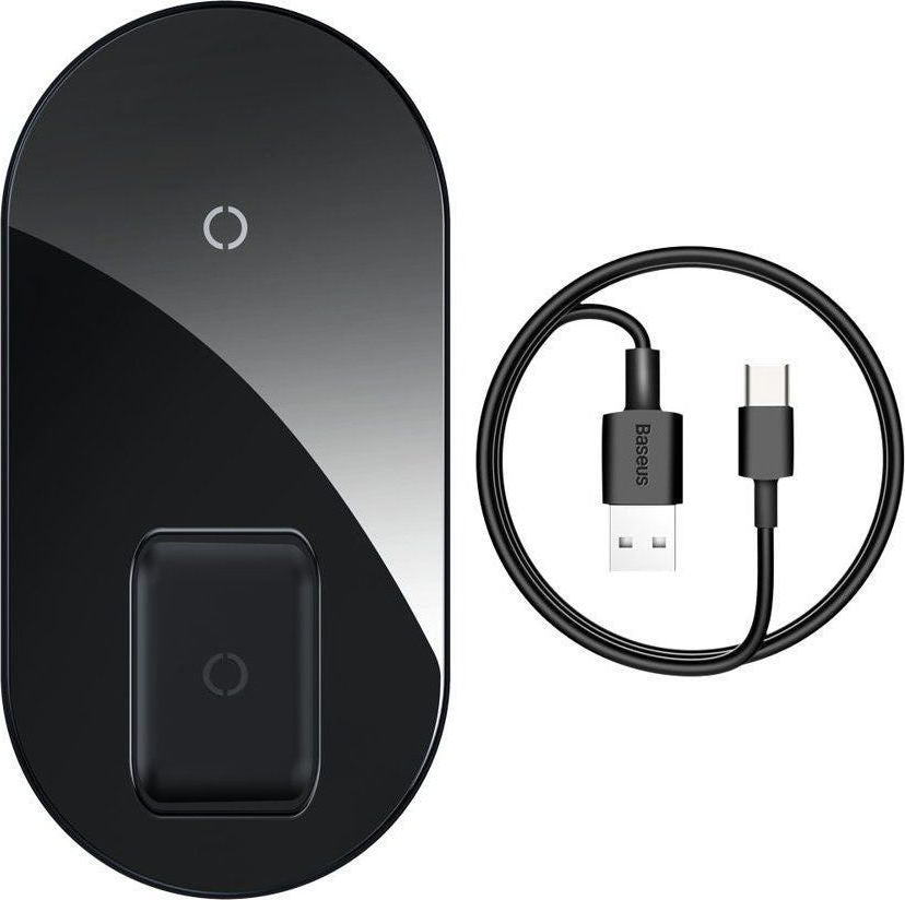 Baseus Simple 2in1 QI Wireless Charger 18W Black