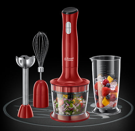 Russell Hobbs 24700 Rod Blender with Stainless Steel Rod 500W Red