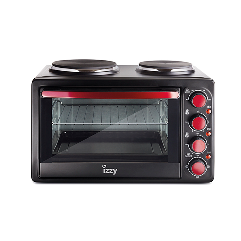 Izzy Mini Oven 28Lt with 2 Hot Plates