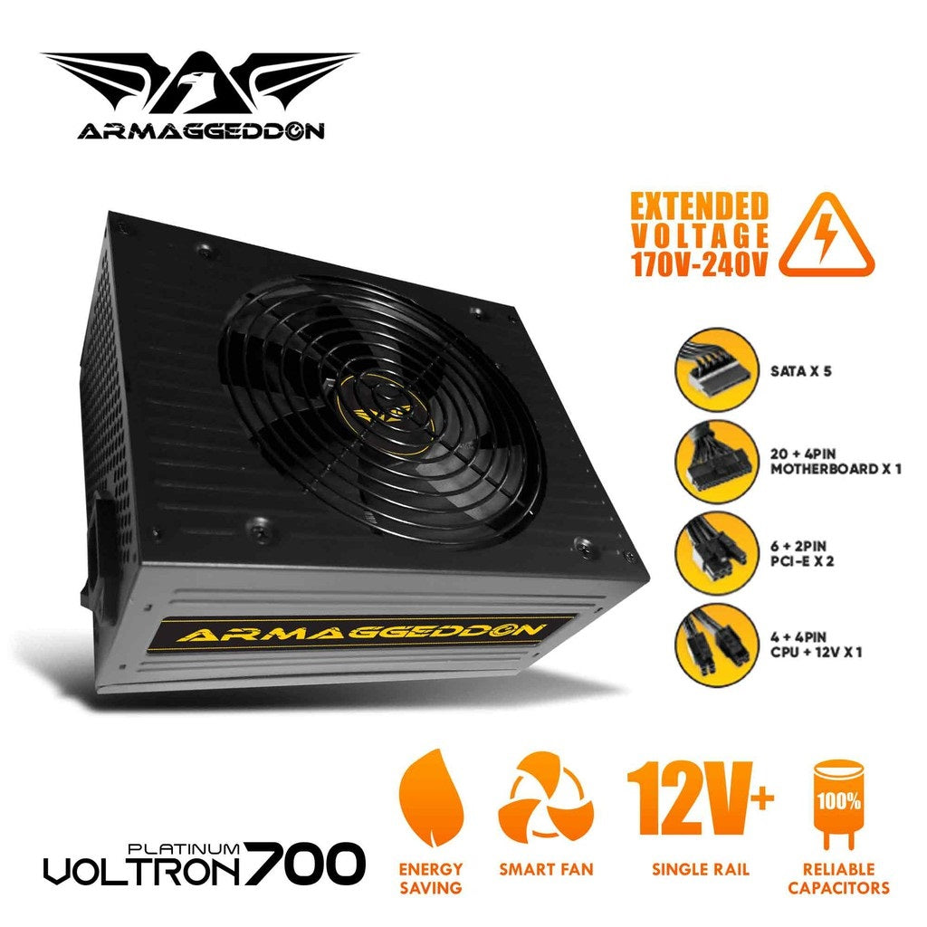 Armaggeddon Voltron Platinum Gaming 700W Power Supply