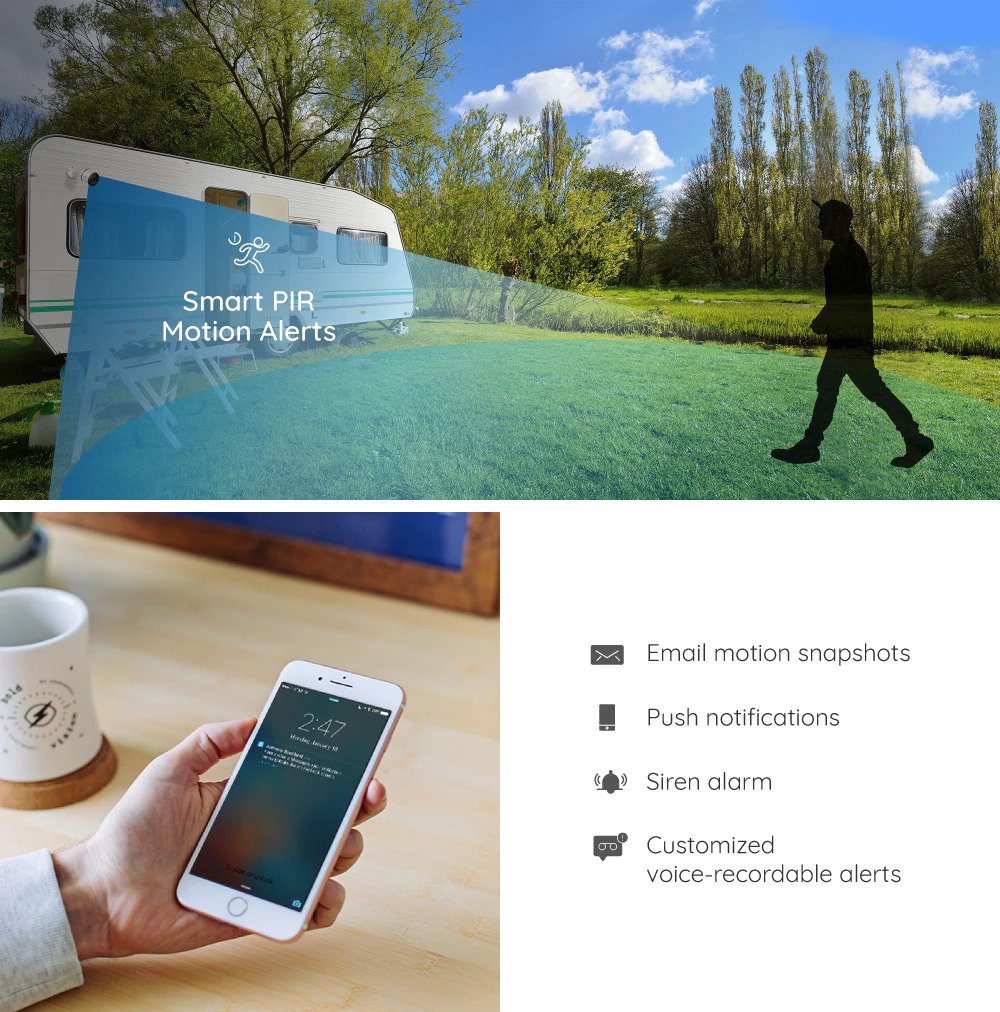 Reolink GO PLUS 4MP 4G/LTE Cloud IP OutdoorBattery Camera (Person/Vehicle Detection)