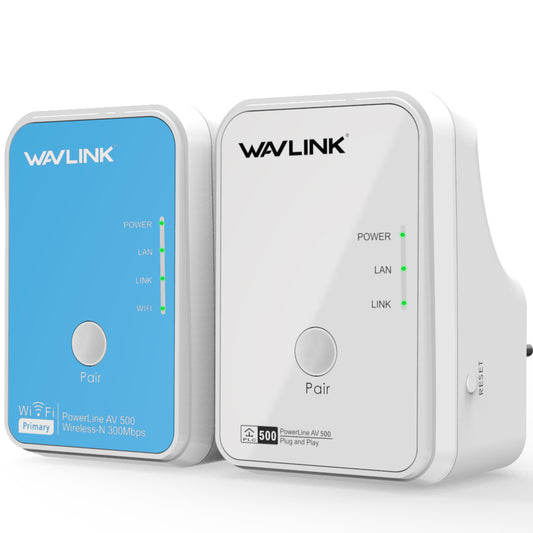 WavLink WL-NWP502WM AV500 Wi-Fi Powerline Kit UK