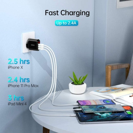 Choetech Q5009 Wall Charger 3.4A 3port w/Display