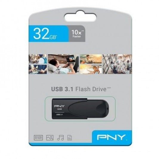 PNY Attache 4 USB 3.1 Stick 32GB Black