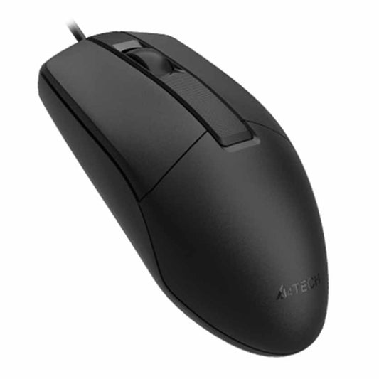 A4 TECH OP-330S SILENT CLICK WIRED MOUSE USB BLACK