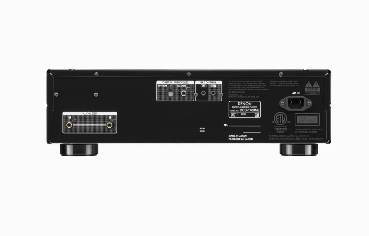 DENON DCD-1700NE CD/SACD player with Advanced AL32 Processing Plus
