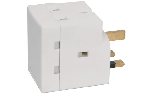 Mercury 429.813UK 3 Way UK Mains Adaptor 13A