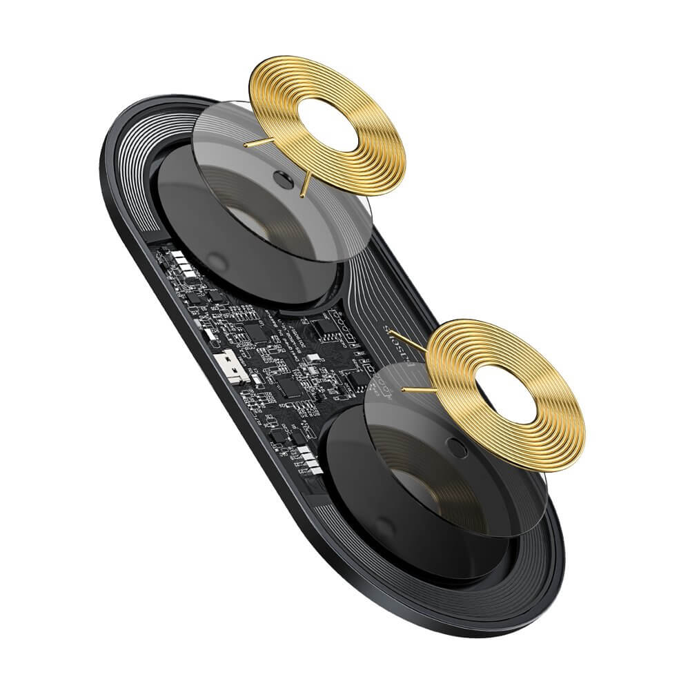 Baseus Simple 2in1 QI Wireless Charger Turbo Edition 24W Black