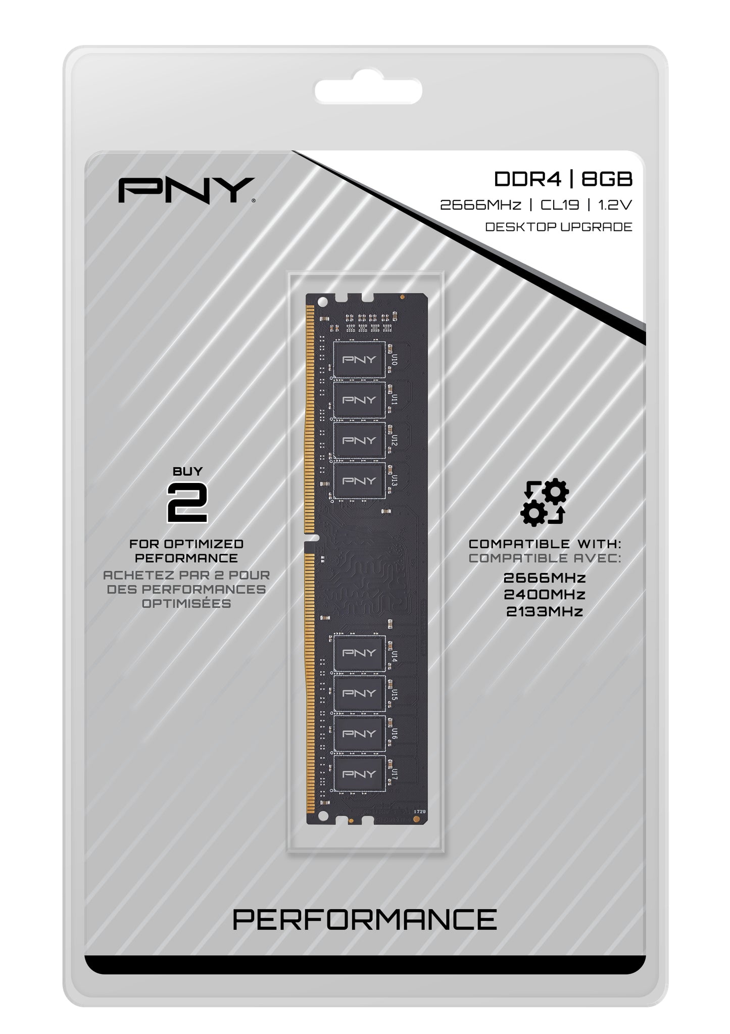 PNY Performance DIMM DDR4 2666MHz 1x8GB Desktop Ram