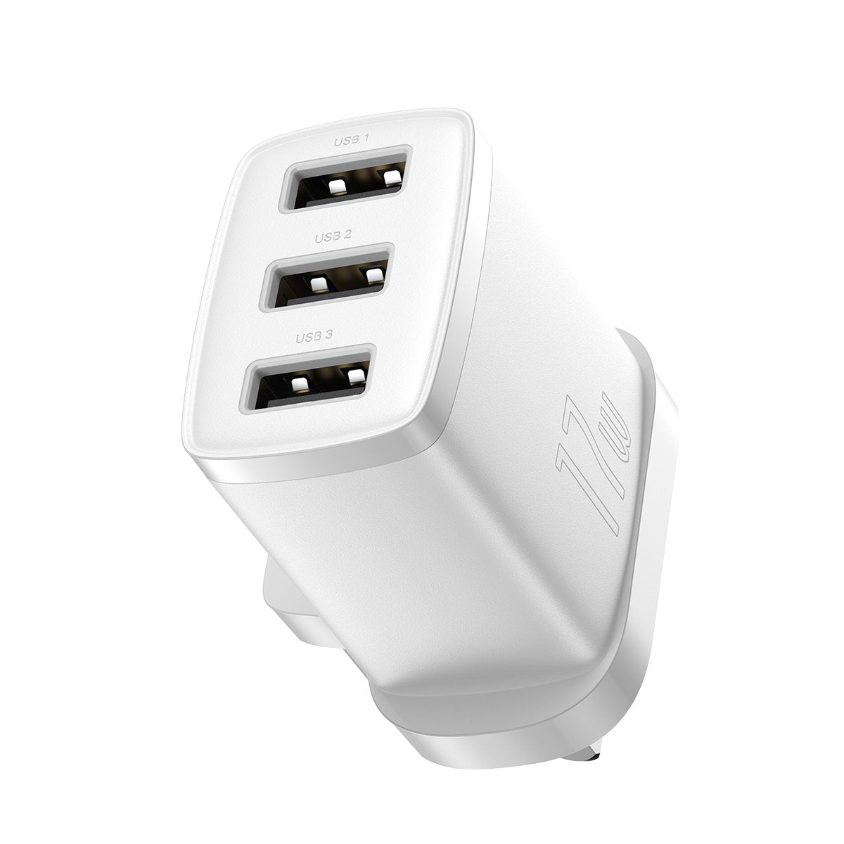 Baseus Charger Wall 3xUSBA 3.4A UK White