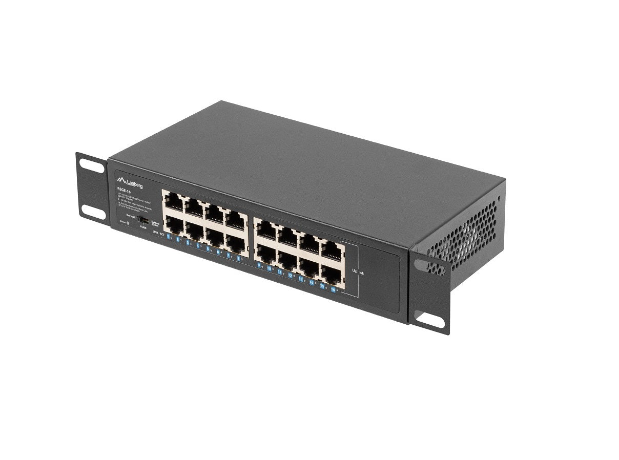 Lanberg RSGE-16 16 Port Gigabit Ethernet Switch Rackmounted