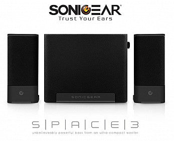 SonicGear Space3 2.1 Hi-Fi BT/USB/FM Speakers 40W