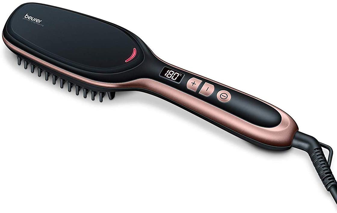 Beurer HS 60 Hair Straightening Brush Smooth Hair with just a Single Brushstroke