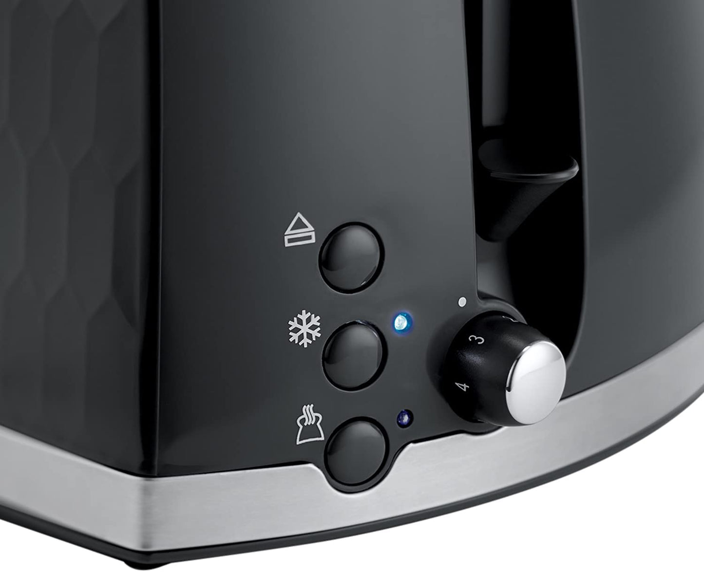 Russell Hobbs 26061 Honeycomb 2 Slice Toaster - Black