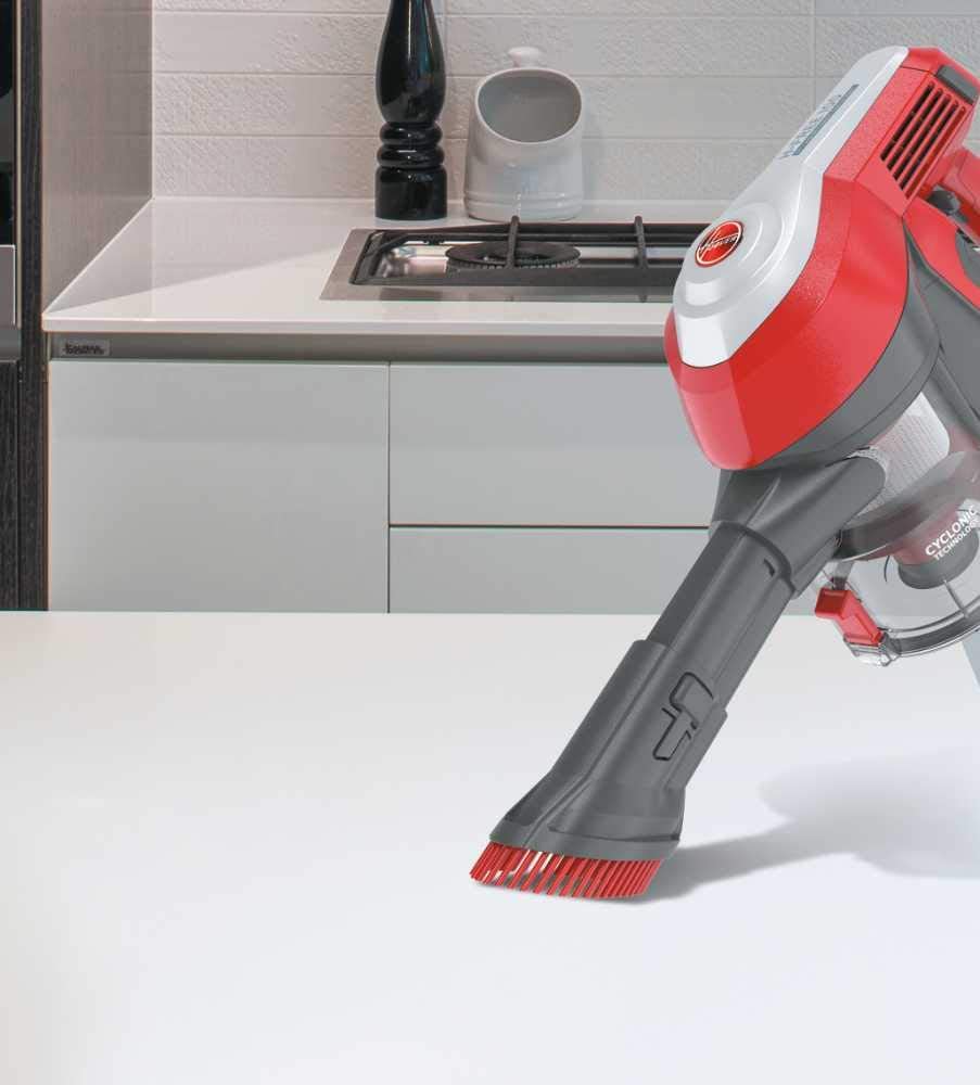HOOVER HF122RH H-FREE 2in1 22V Lithium BAGLESS Red