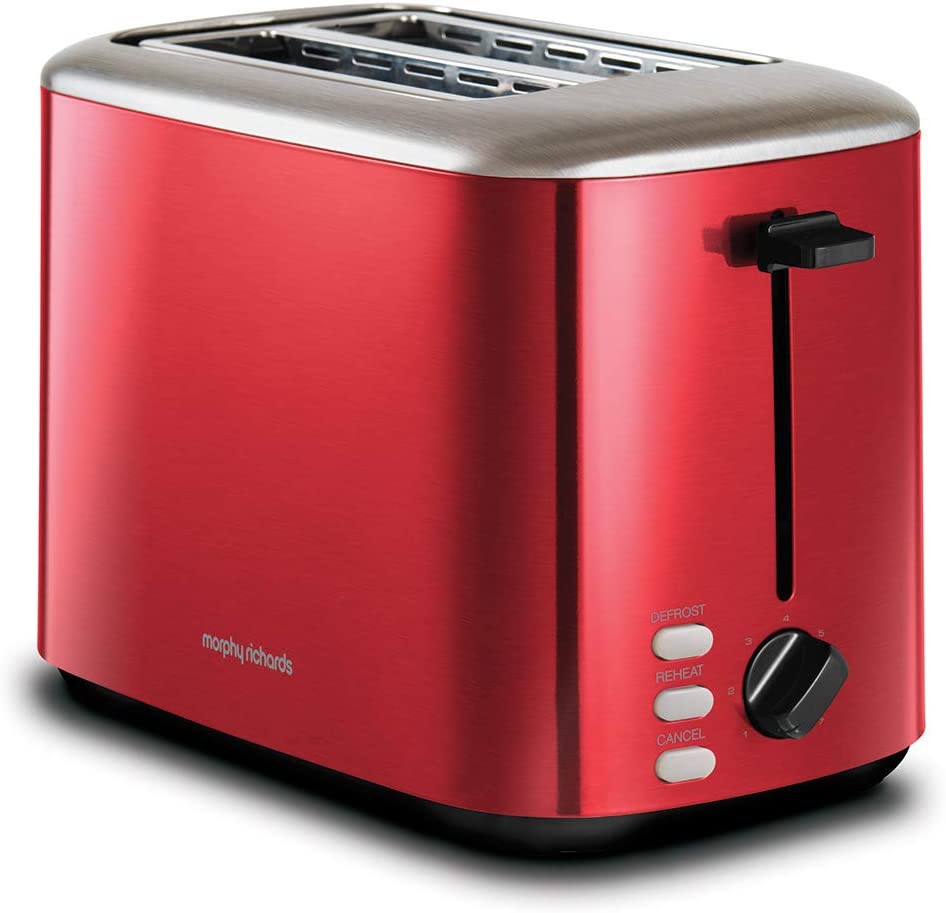 Morphy Richards 222066 Equip 2 Slice Toaster 800W Red