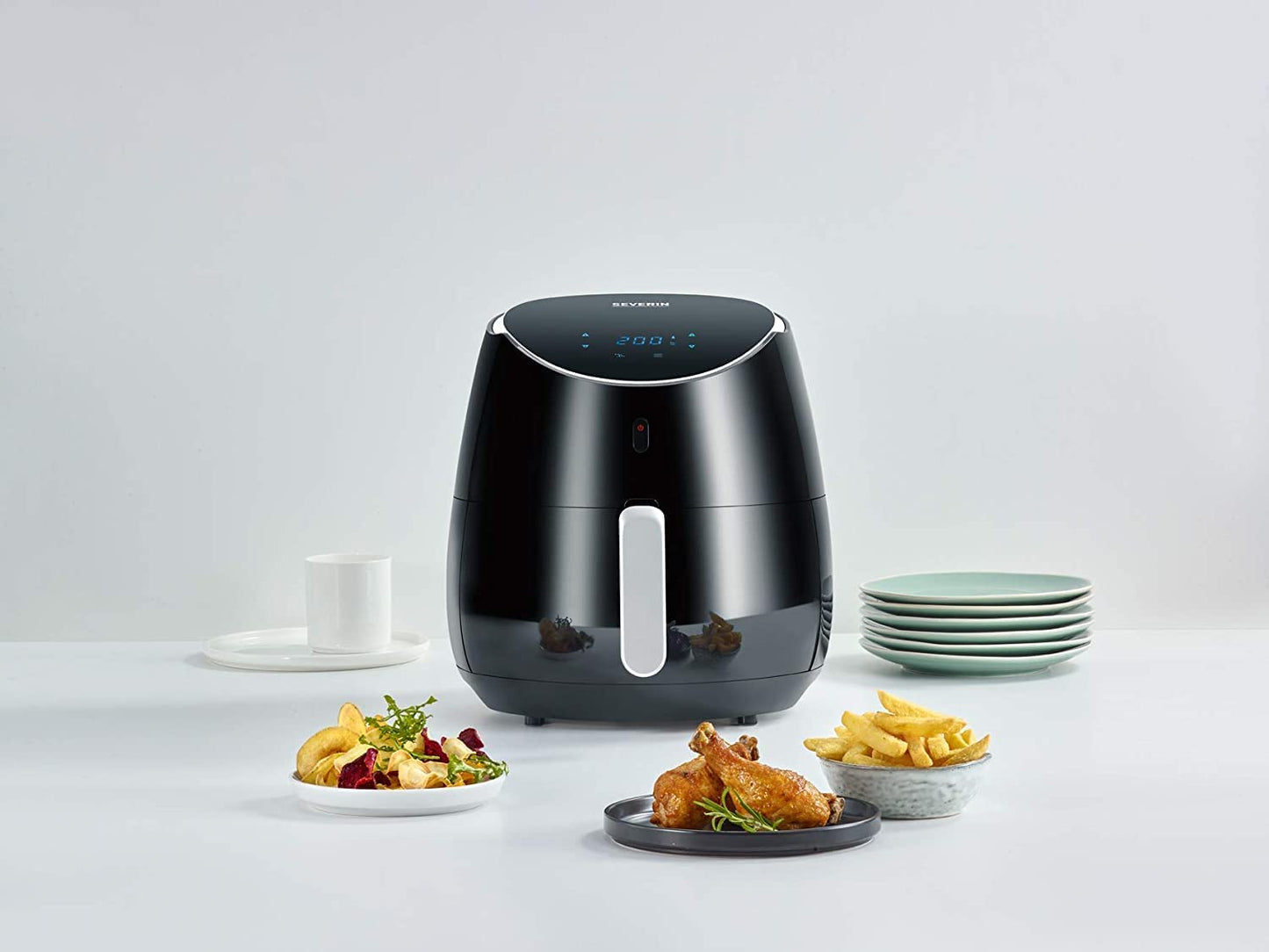 SEVERIN COMPACT HOT AIR FRYER XXL, 5L, BLACK