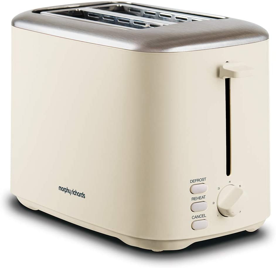 Morphy Richards 222065 Equip 2 Slice Toaster 800W Cream